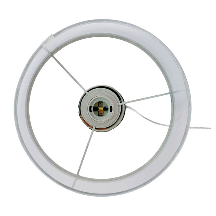 Настільна лампа Relaxdays з кришталевим декором та шовковим абажуром