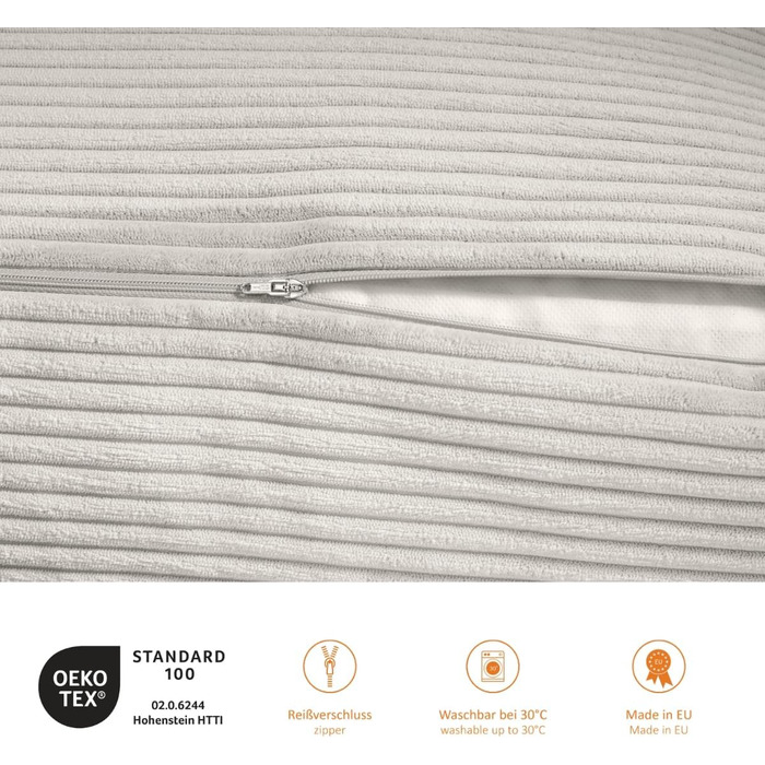 Подушка для спини в ліжко та на диван sleepling, вельветова клиновидна подушка для читання та підтримки попереку з бічною кишенею, знімний чохол, 70x40x20 см, бежевий