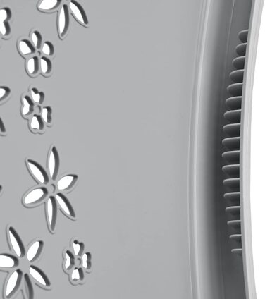 Ергономічна кошик для білизни keeeper з повітропроникним декором, нековзними м'якими ручками, об'ємом 50 л, м'яка, (скандинавський сірий)