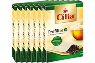 Фільтр для чаю CILIA 100 шт. Розмір М підходить для використання з тримачем і без нього (7 упаковок )