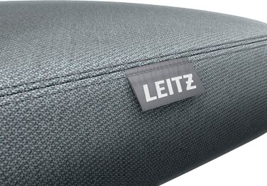 Офісний стілець Leitz Ergo Active з піною подвійної щільності, регульована висота 57-82 см, оббивка з переробленого матеріалу (110 кг), колір світло-сірий