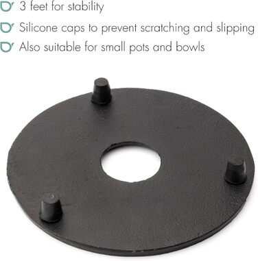 Підставка під гаряче з чавуну Bredemeijer Jang, чорна, діаметр 13 см