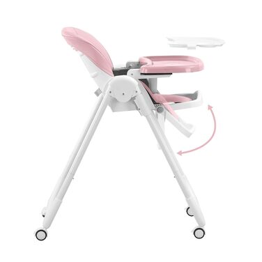 Дитячий стільчик для годування Baby Vivo Kinder Hochstuhl з регулюванням висоти та функцією гойдання, колір Cool Mint (Bubblegum)