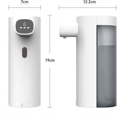 Автоматичний дозатор мила PLUSSEN, 3 рівні, 300 мл, безконтактний, USB акумуляторний, ванна кімната