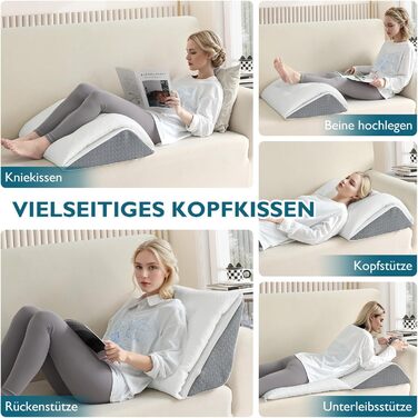 Подушка для підйому ніг TANYOO - подушка під коліна для спини, з memory foam, для відновлення після операцій