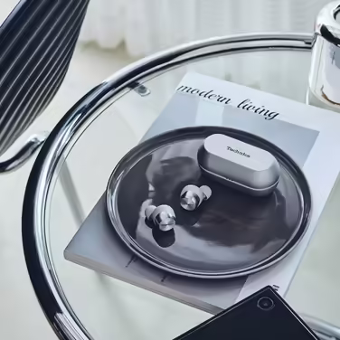 Навушники Technics EAH-AZ70WE-S бездротові, внутрішньоканальні, преміум-клас, шумозаглушення, голосове керування, сріблясті