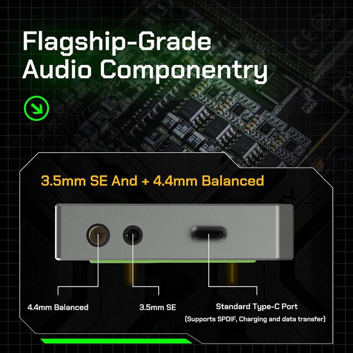 HiBy R4 Android MP3-плеєр з Bluetooth і Wi-Fi, 4DAC, Android 12, підтримка DSD, PCM, MQA, 4.4 мм баланс, 32 ГБ, сріблястий