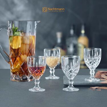 Набір скляного посуду Nachtmann Noblesse (1 кріг + 4 склянки), 1190 мл, кришталеве скло, Made in Germany