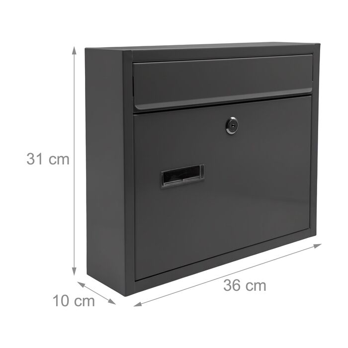 Скріпка Relaxdays для поштової скриньки з табличкою для імені