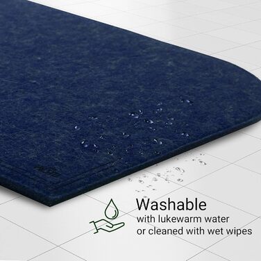 Набір килимків на стіл VILSTO, 18 шт., миючі, для посуду, склянок, столових приборів, декор кухні, обідній стіл, килимок, легко миється, лісовий зелений (темно-синій)