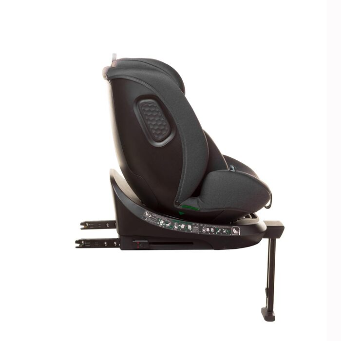 Дитяче крісло ENZO-FIX на 360 Isofix зі стабілізуючою ніжкою, I-Size з додатковим бічним захистом (Graphite)