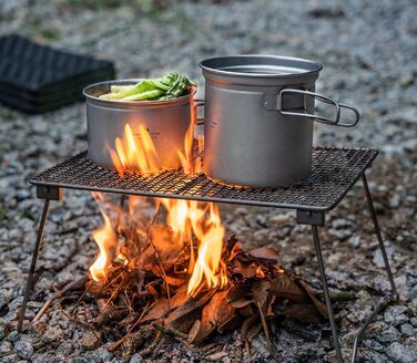Набір кухонного посуду Boundless Voyage з титанових каструль та сковорідок для кемпінгу та пікніків Ti1585B