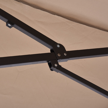 Подвійна парасолька Outsunny Parasol Market з ручною рукояткою овальна 460 x 270 x 240 см в Hellkaffee для саду та патіо