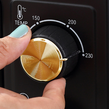 Міні-духовка HOMCOM 16 л, 1400 Вт, міні-духовка 100-230°C, таймер на 60 хв, з решіткою для гриля та деко, піч для піци з ручкою для підноса, знімний піддон для крихт Чорний | Aosom