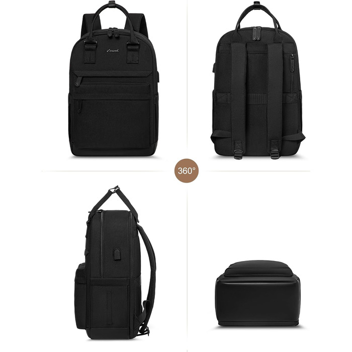 Жіночий рюкзак LOVEVOOK: водонепроникний, для ноутбука 15.6