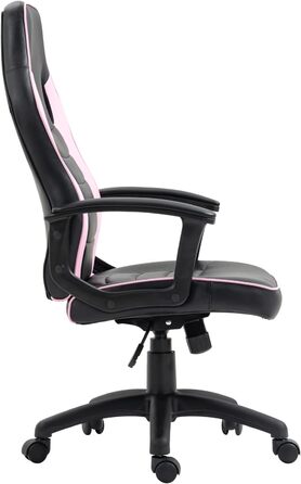 Ігрове крісло SVITA Гоночне крісло Ергономічне крісло для ПК Регульована по висоті Висока спинка Діти Підліток (чорний/рожевий)