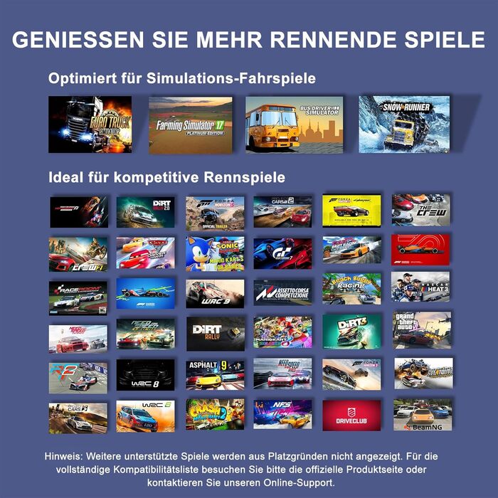 Ігровий кермо PXN V9 з педалями та перемикачем для ПК, Xbox, PS4/PS3 - 270/900°, вібрація, налаштування