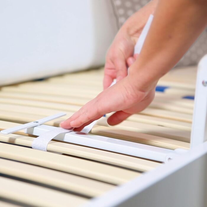 Захисний бортик для ліжка Roba Klipp-Klapp 100 сірий 135x40 см - бортик для дитячого ліжечка, складаний, захист від випадання для немовлят та дітей