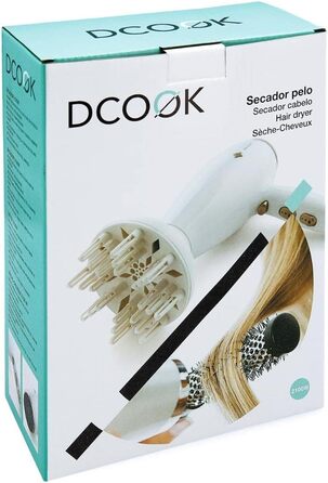 Фен DCOOK 2100 Вт, чорний, стандартний