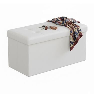 Relaxdays Складана лавка з штучної шкіри