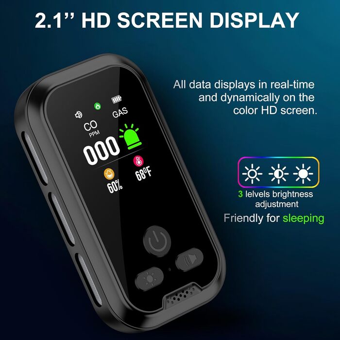 Датчик газу та CO з розеткою для дому: детектор CO та газу, газовий детектор для будинку, виявлення витоку газу (природний газ, LPG, метан, пропан, бутан), білий, HD11-CG-NEW