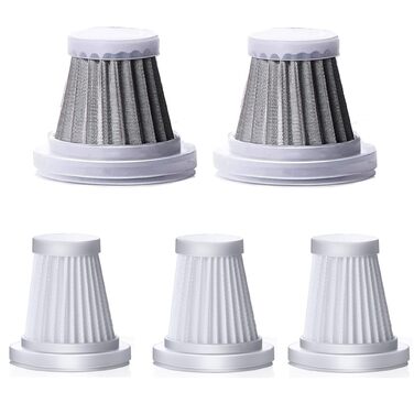 Акумуляторний ручний пилосос 4-в-1 потужністю 22000Па, бездротовий електроповітродув з 3 режимами швидкості для авто, дому, офісу та шерсті тварин (набір з 5 фільтрів)