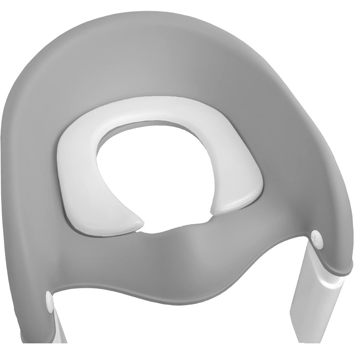 Унітаз дитячий зі сходинкою Mobiclinic Lala сіро-білий, для дітей 1-8 років, європейська якість