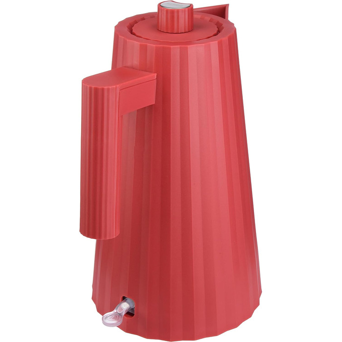 Електричний чайник Alessi Plissé MDL06 R - 1.7 л, червоний, 2400W, з європейським штекером