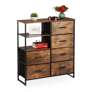 Комод Relaxdays з 6 висувними ящиками