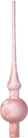 Джек Різдвяна ялинка мереживо Тюрінгського скла 28 см мереживо ручної видувки крижаний лак блиск матовий, колір (рожеве)