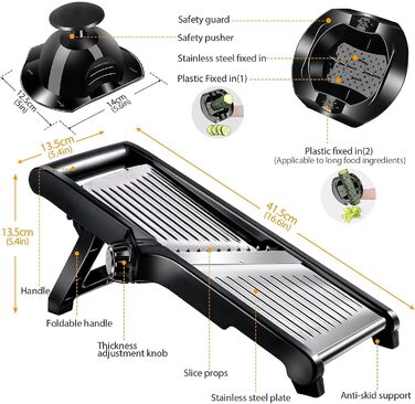 Машинка для нарізання овочів Mastertop 5-в-1: тертка, слайсер, нарізач для овочів, фруктів та сиру