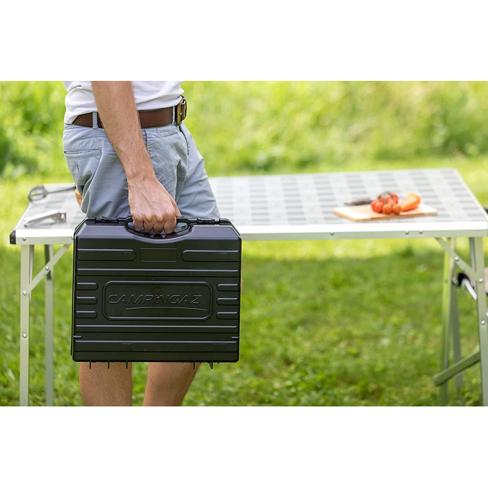 Газовий намет Camp Bistro 3 від Campingaz - компактний одноконфорочний намет для кемпінгу з валізами, 2200 Вт