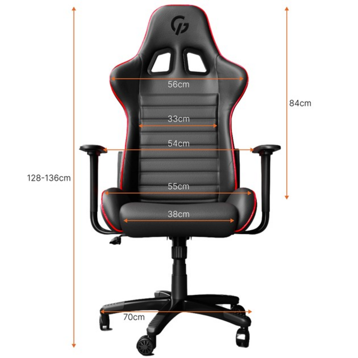 Крісло GamePro Rush (GC-575-Black-Red)