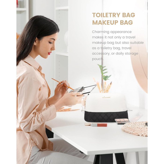 Сумка-мішок LOVEVOOK для жінок: дорожня, спортивна, з відділенням для взуття та мокрих речей, 2 шт. у наборі, 35л, бежевий & хакі