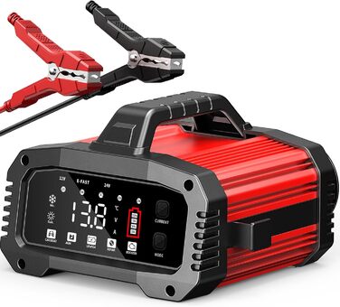 Автоматичний зарядний пристрій для акумуляторів 25A з температурною компенсацією (червоний)