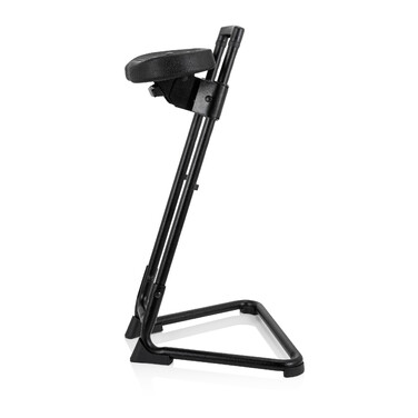 Крісло для роботи TOP WORK 32 з м'яким сидінням з піни PU, металевим каркасом, чорного кольору - hjh OFFICE