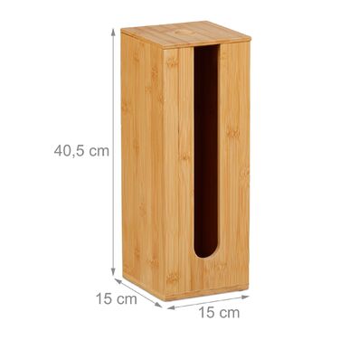 Тримач для туалетного паперу Relaxdays з бамбука