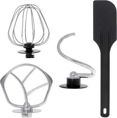 Професійна кухонна машина для замішування тіста Briebe KM1114, 1800W, 5л, 6 швидкостей, збірна чаша, міксер, гак для тіста, венчик