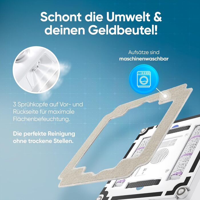 Робот для миття вікон Winbot Roboclean з пульверизатором, анти-падіння та керуванням через додаток