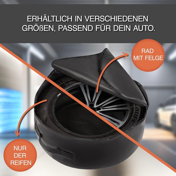 Набір чохлів для шин 4 шт. - Водонепроникні та міцні чохли для зберігання автошин (XXXL)