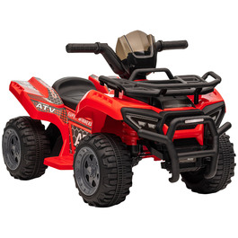 HOMCOM Mini Electric Quad, Дитяча електрична коляска для квадроциклів, для дітей 18-36 місяців, Дитячий мотоцикл Електричний квадроцикл, рожевий