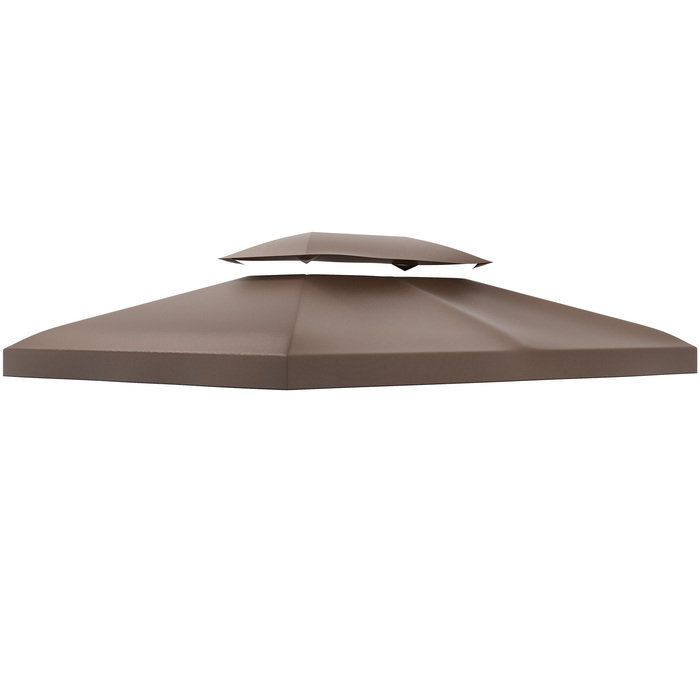 Тент для садового павільйону 3x4 м, поліестер, колір кава