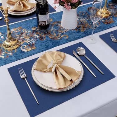 Набори серветок на стіл, тканинні, 8 шт., Бордовий колір, стійкі до тепла, легко миються