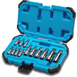 Набір торцевих ключів з шестигранною головкою Capri Tools, метричний, розширеної серії, 13-серійний метричний / розширеної серії