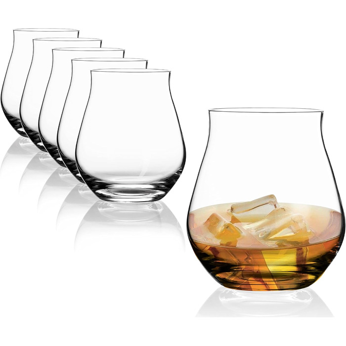 Набір склянок для рому Sahm Rum Gläser 6 шт. - 140 мл, підходить для віскі, миється в посудомийній машині