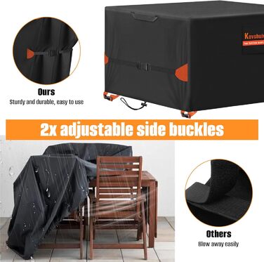 Захисний чохол для садово-патіо меблів, 242x182x100 см, вологостійкий, UV-стійкий, 420D