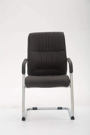 Крісло конференції Anubis XXL темно-сіре з м'яким сидінням та металевим каркасом