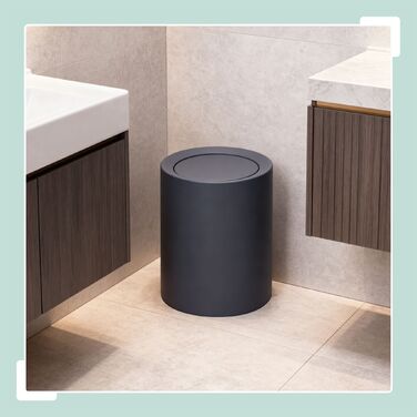 Відро для сміття Relaxdays з кришкою-качалкою, 13 літрів