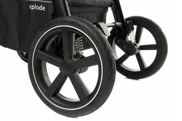 Дитячий візок-прогулянка Future Design Xplode, колір Seal Grey, з пневматичними колесами