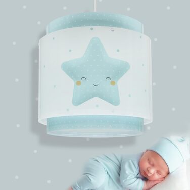 Світильник Dalber дитяча кімната, дитячий світильник підвісний світильник, стельовий світильник дитячий, стельовий світильник дитяча кімната Baby Dreams star blue, 76012T, E27